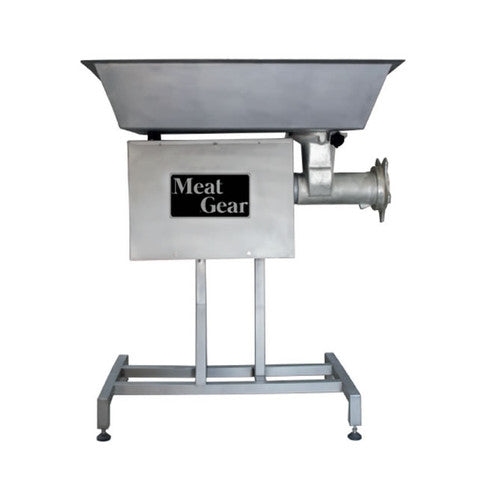 Meat Gear #32 Electric Meat Grinder 3 HP 220V Cast Iron Head & Pedestal, Model: MO32AC3HP2201PE