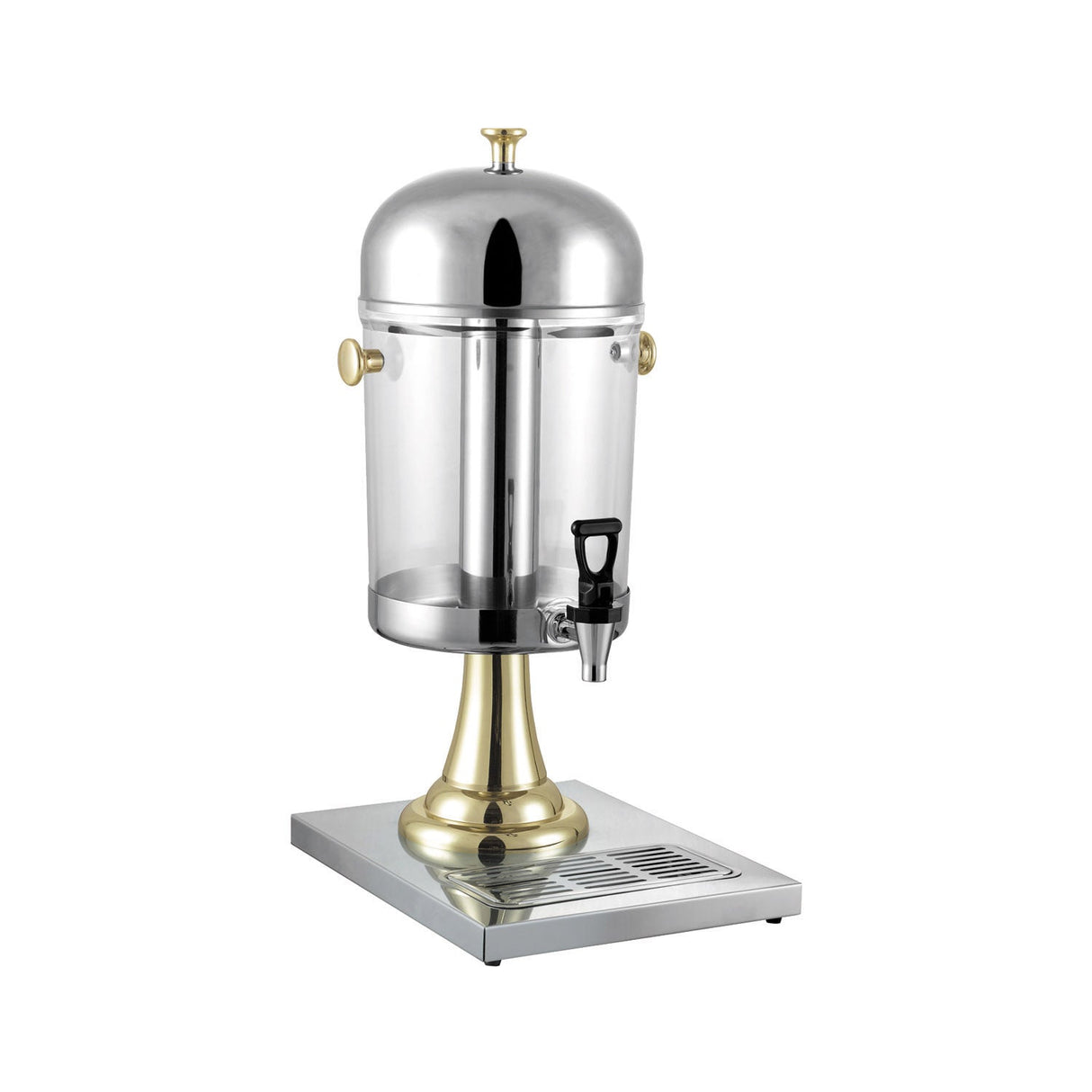 Beverage Dispenser SS/PC W/ Ice Core 2.2Gal Silver/Gold