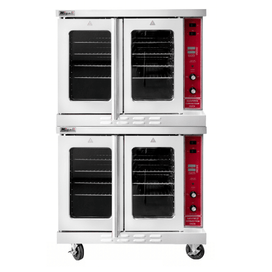 Migali Double Deck Full Size Natural Gas Convection Oven - 92,000 BTU Model C-CO2-NG