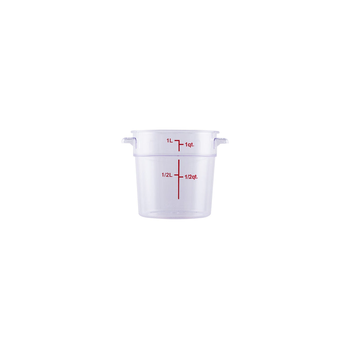 Food Storage Container Round PC Clear 1QT