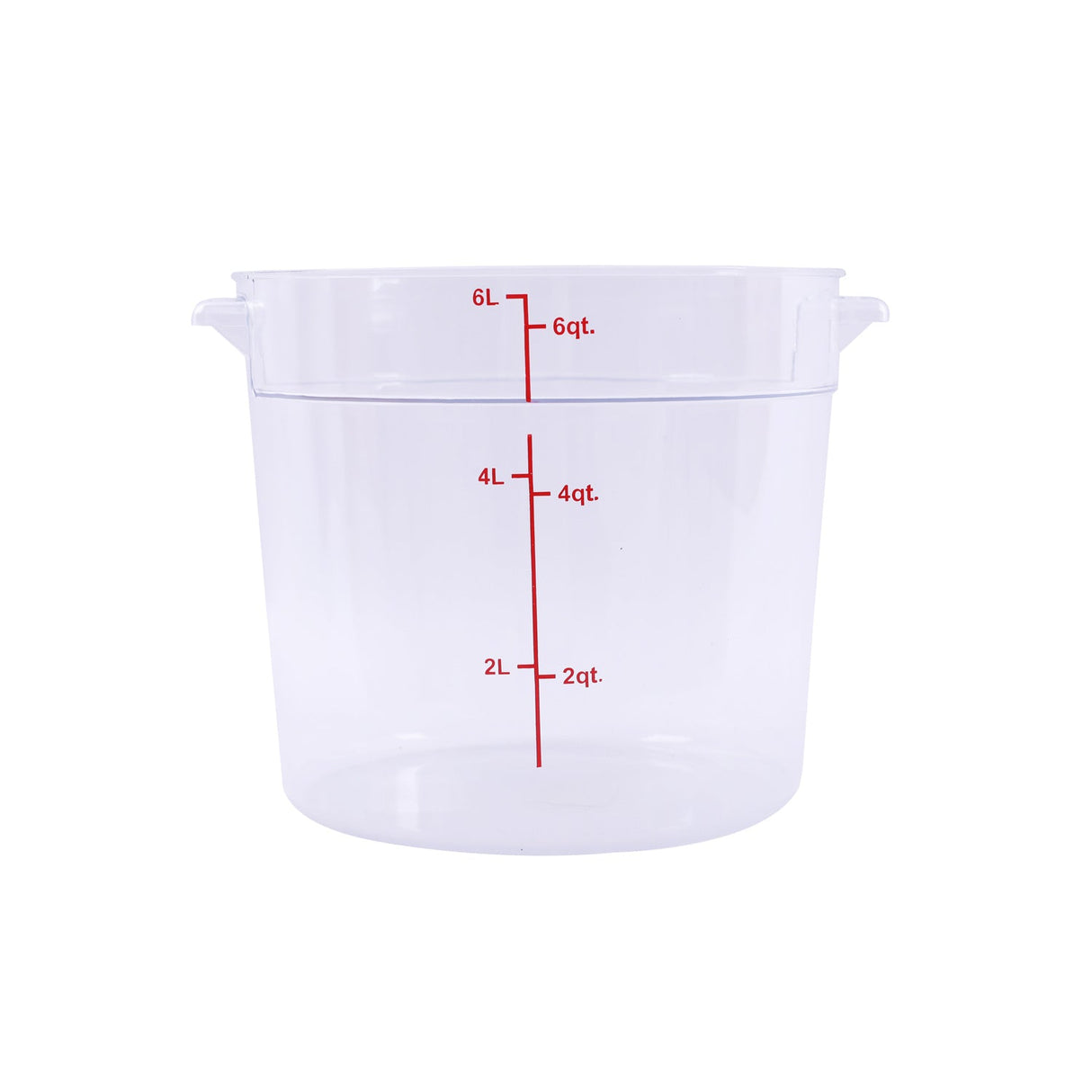 Food Storage Container Round PC Clear 6QT