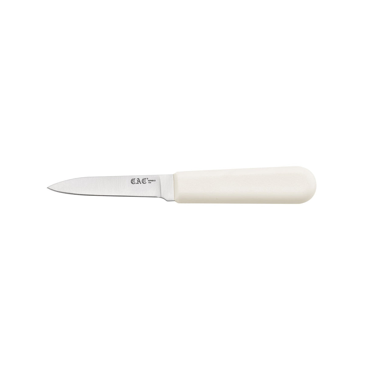 Knife Paring Pointed Tip White Plastic Hdl 3"