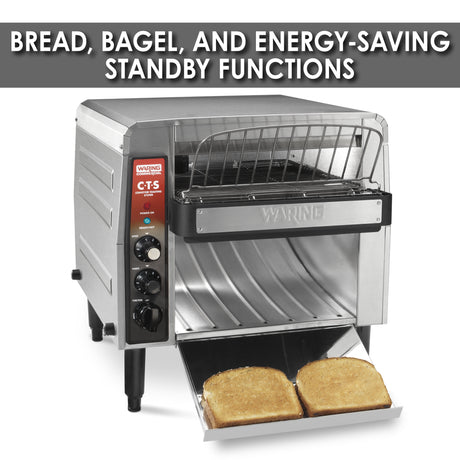 Waring HEAVY-DUTY CONVEYOR TOASTER 208V WITH POWER CONTROL AND BELT SPEED CONTROL  Model: CTS1000B