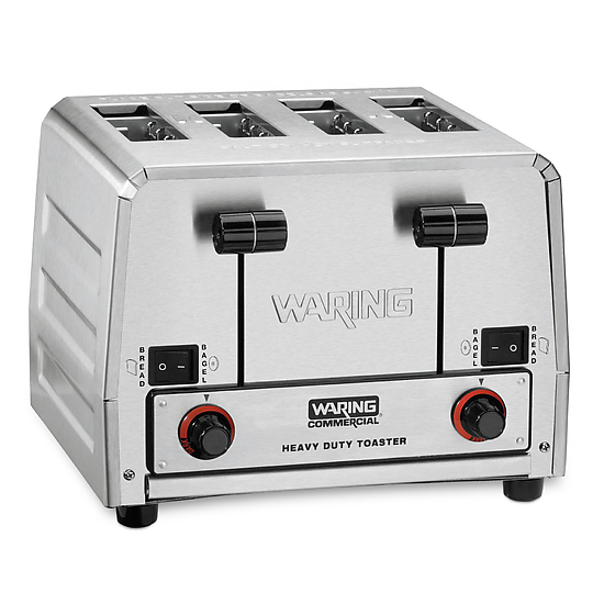 Waring HEAVY-DUTY 4-SLOT SWITCHABLE BREAD & BAGEL TOASTER  Model: WCT850RC