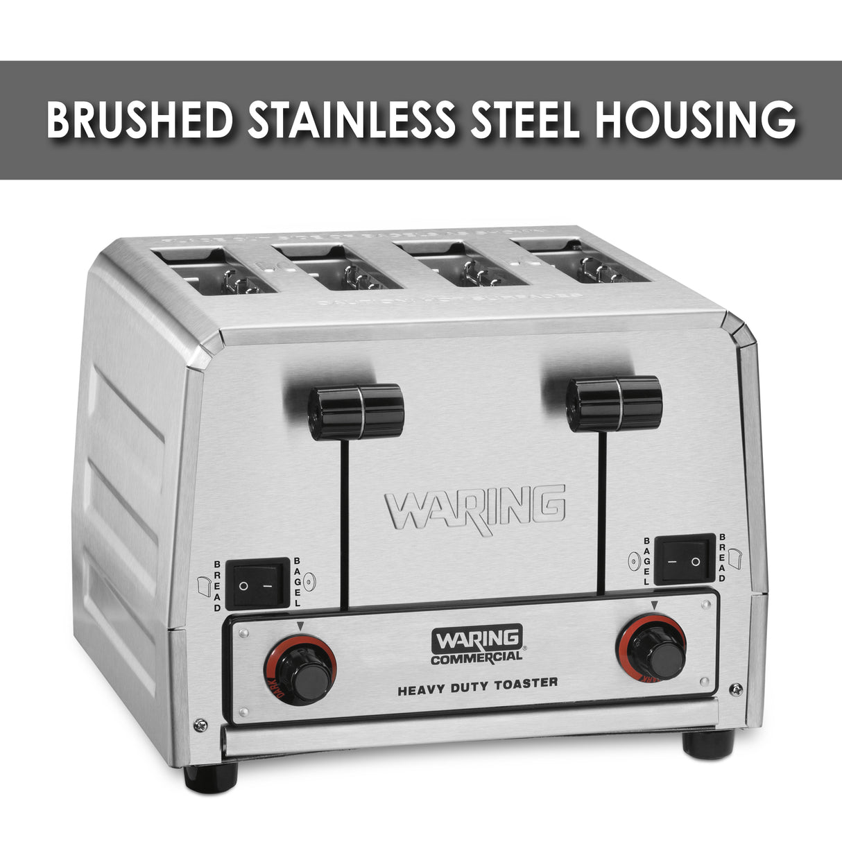 Waring HEAVY-DUTY SWITCHABLE BREAD & BAGEL TOASTER – 208V  Model: WCT850