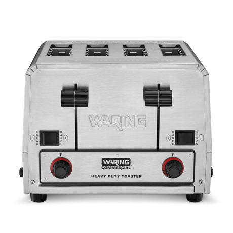 Waring HEAVY-DUTY 4-SLOT SWITCHABLE BREAD & BAGEL TOASTER  Model: WCT855