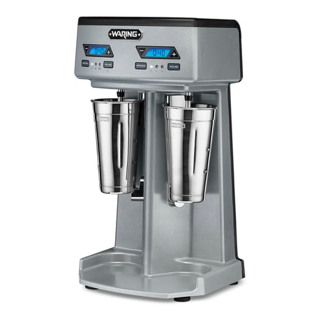 Waring HEAVY-DUTY DOUBLE-SPINDLE DRINK MIXER WITH TIMER  Model: WDM240TX