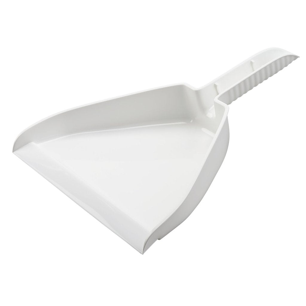 10" Small Scoop Dust Pan - White