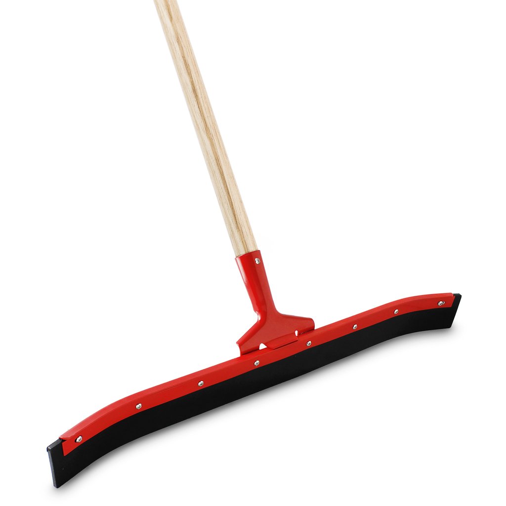 24" Curved Floor Squeegee With Handle