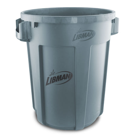 32 Gallon Trash Can with Lid (Gray)