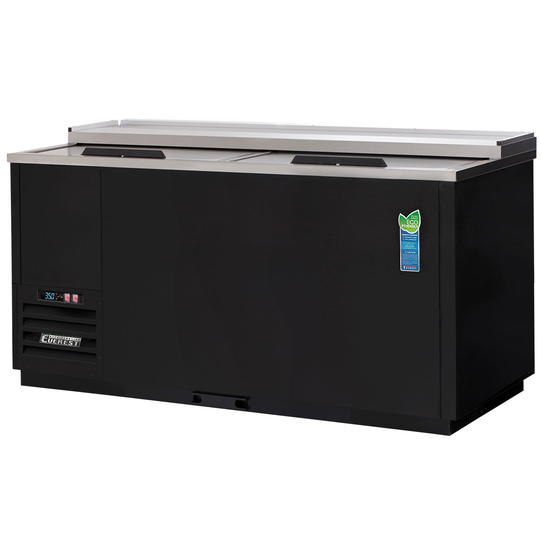 Everest 2 Lid Chiller, 65" - Black Exterior Model EGC65