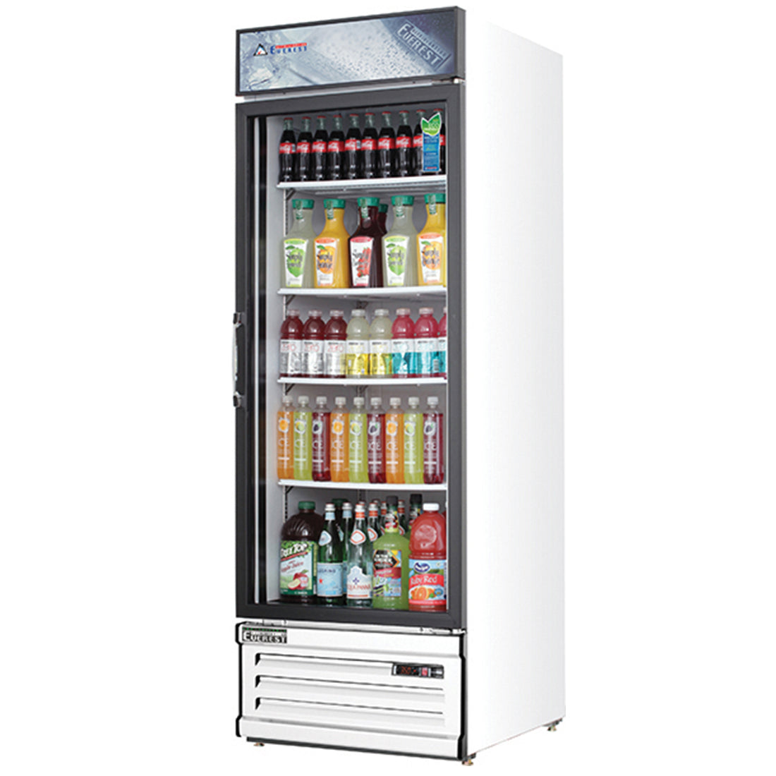 Everest 1 Door Refrigerator Merchandiser, 20 cu ft Model EMGR20