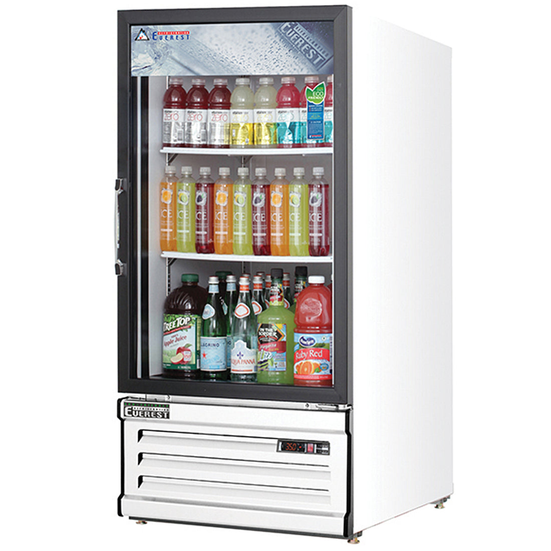 Everest 1 Door Refrigerator Merchandiser, 8 cu ft Model EMGR8