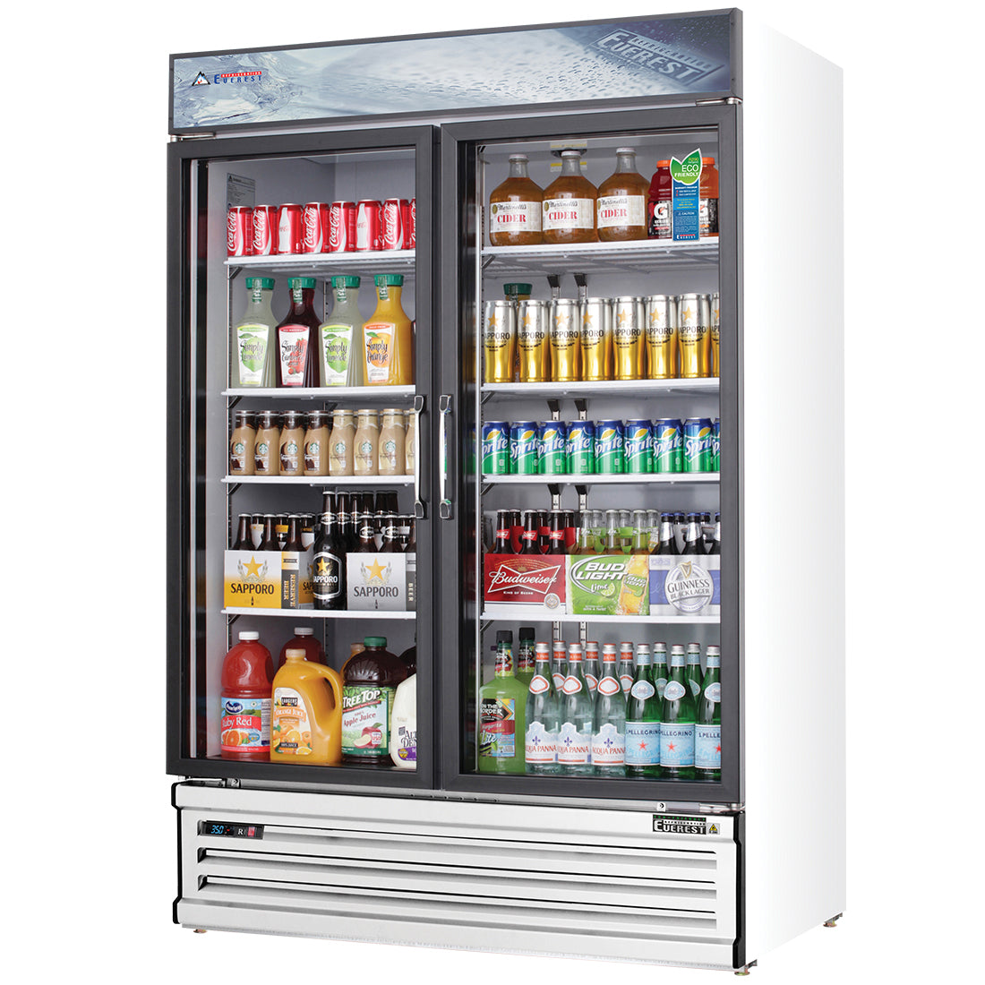 Everest 2 Door Refrigerator Merchandiser (Swing), 48 cu ft Model EMSGR48