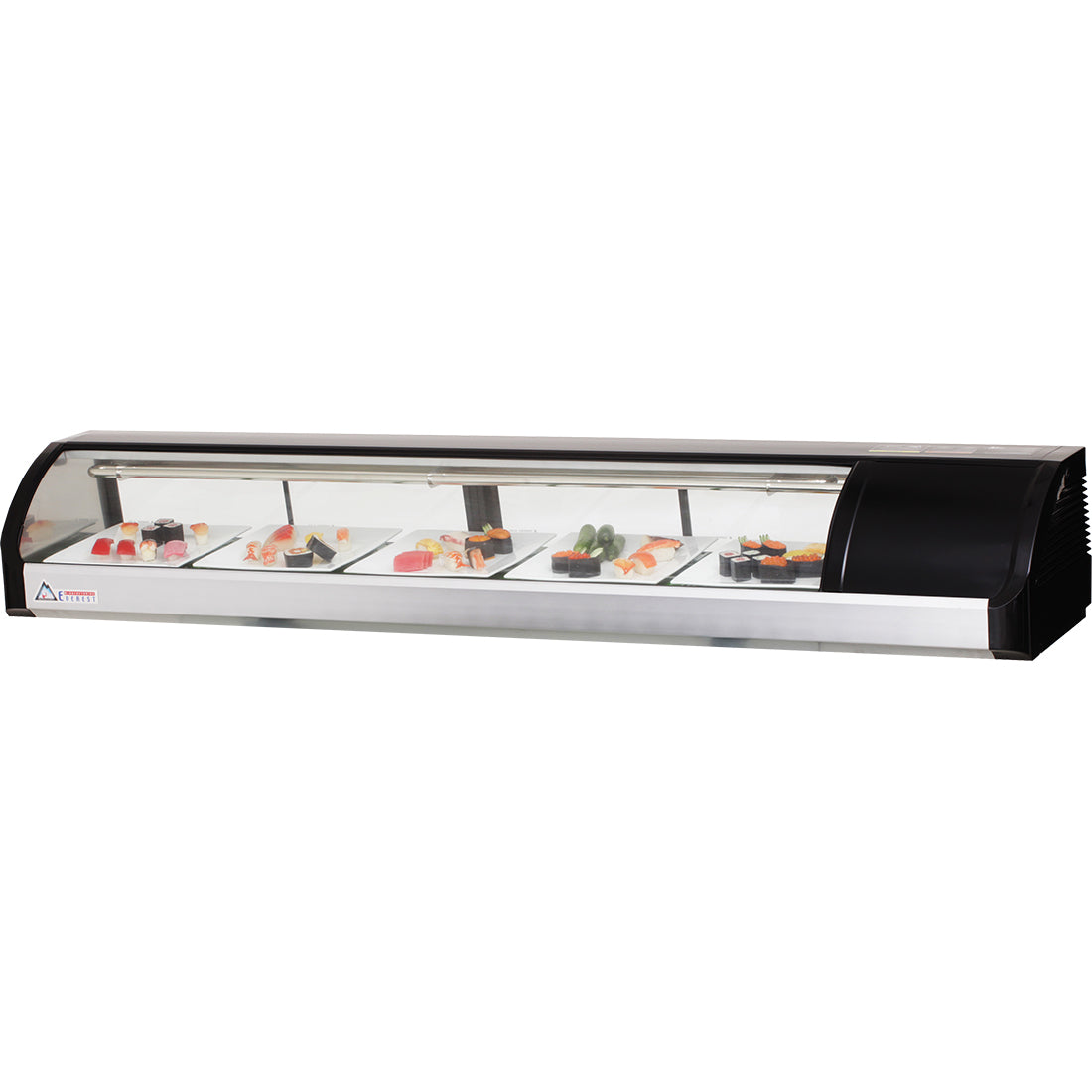 Everest 6ft Self Contained Countertop Refrigerated Display Case - Right Comp Mount Model ESC71R