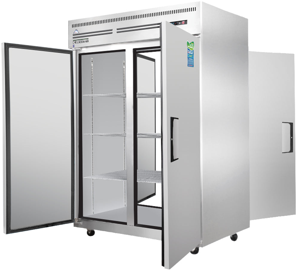 Everest 2 Section - 2 Front Solid Door & 2 Rear Solid Door Pass-Thru Refrigerator, 49 5/8" Model ESPT-2S-2S