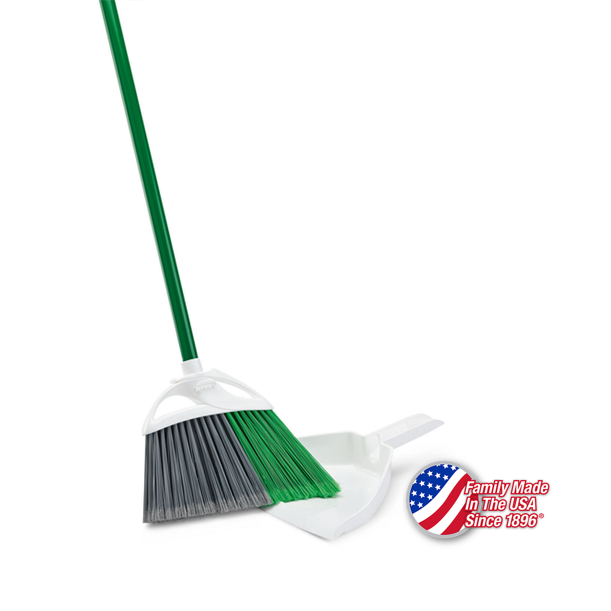 Precision Angle Broom & 10" Dustpan