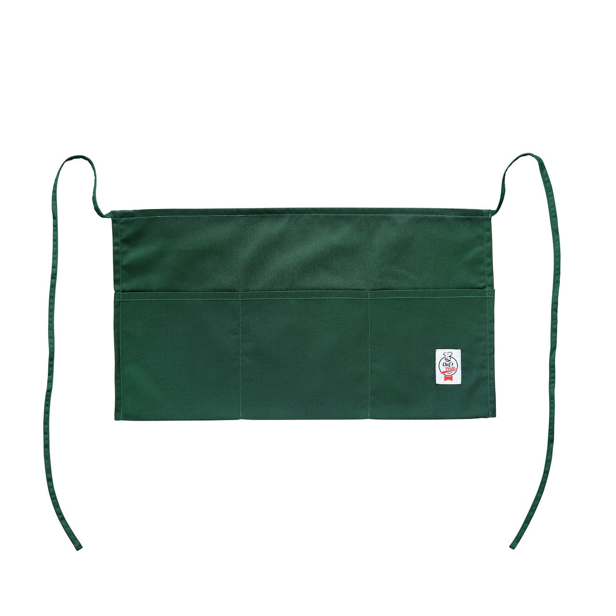 Chef's Pride Apron Waist 3-Pocket Green