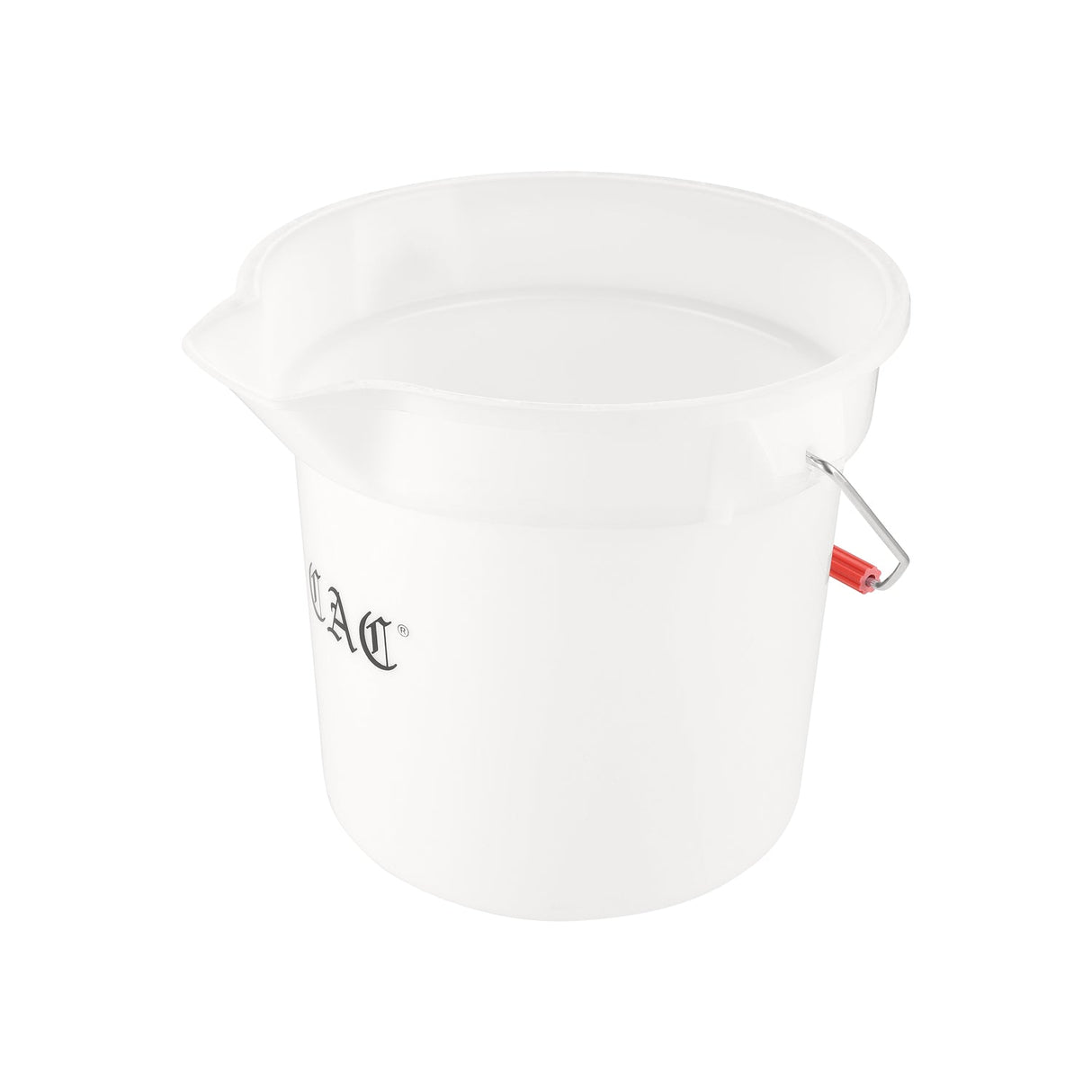 Bucket Round Poly White 14QT