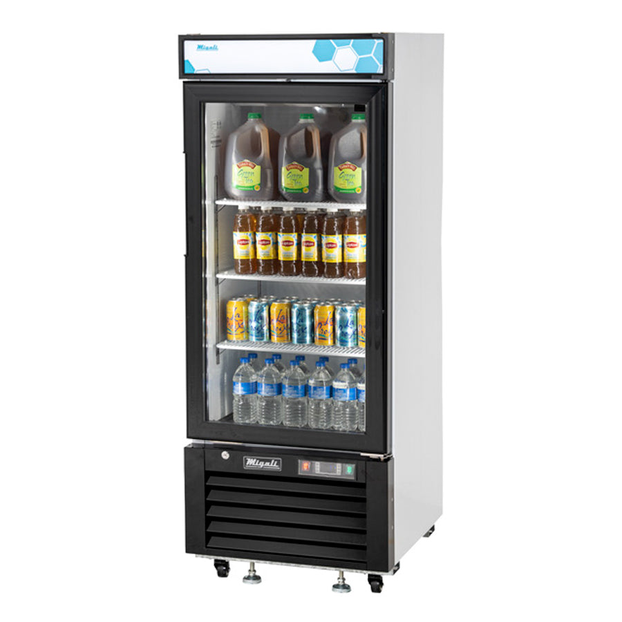 Migali Competitor Series Refrigerator Merchandiser, reach-in, 24-1/4”“ W, 10.0 cu. ft. capacity, (1) hinged glass door