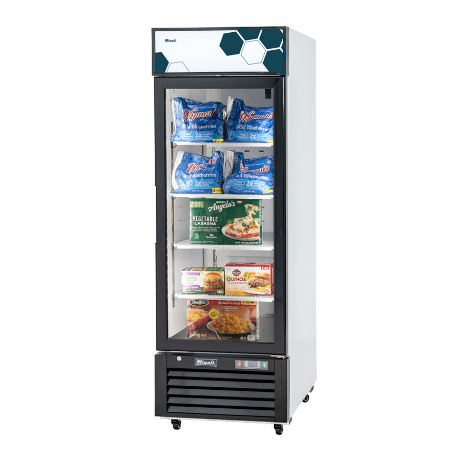 Migali Competitor Series Freezer Merchandiser, reach-in, 27” W, 23.0 cu. ft. capacity, (1) hinged glass door