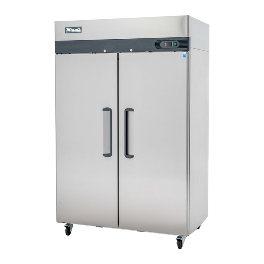 Migali Competitor Series Freezer, reach-in, 51.7" W, 49.0 cu. ft. capacity, (2) solid hinged doors