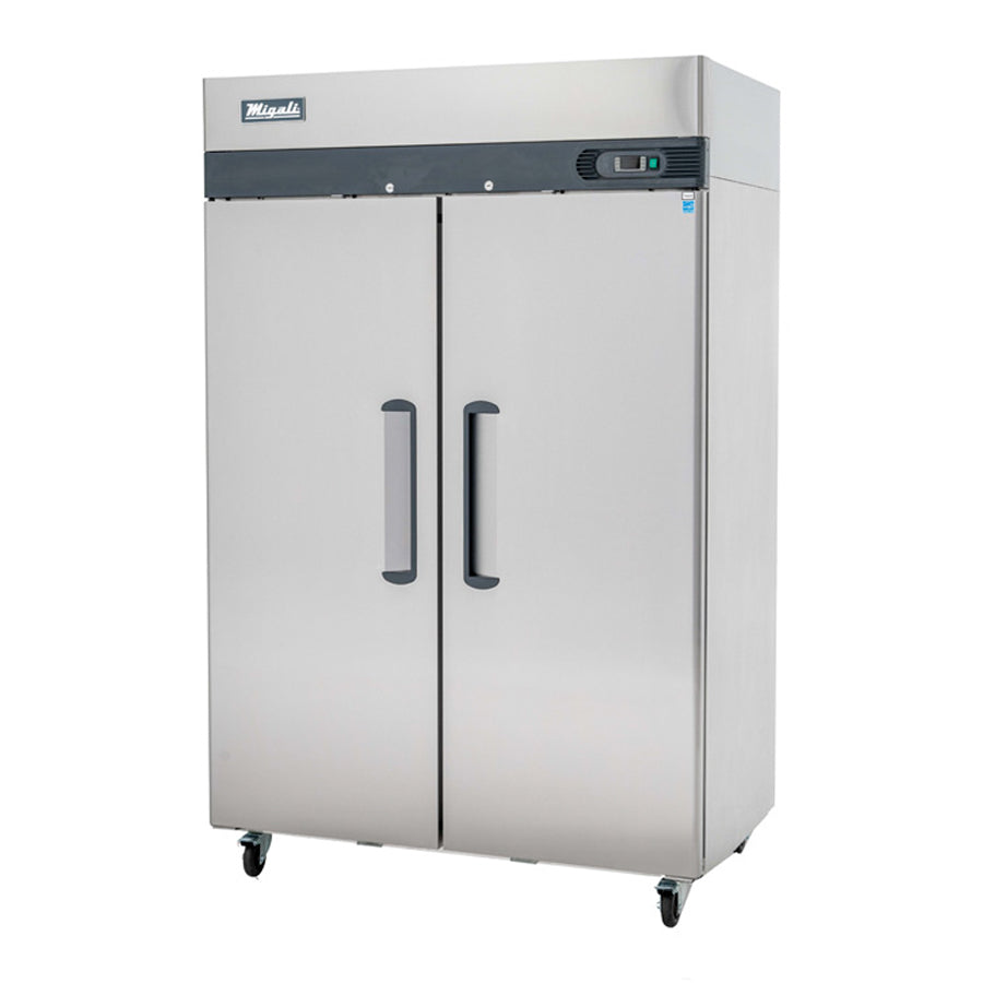 Migali Competitor Series Refrigerator, reach-in, 51.7" W, 49.0 cu. ft. capacity, (2) solid hinged doors