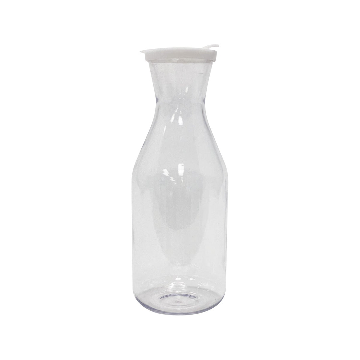 Decanter Beverage Plastic W/ Cover Clear 1.6QT