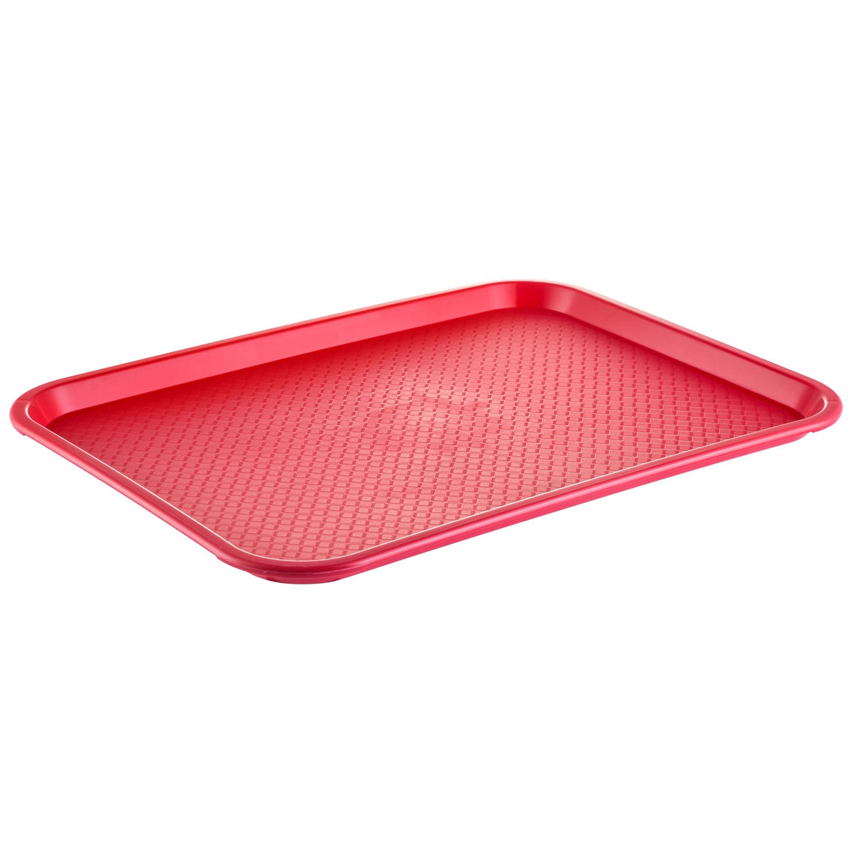 Tray PP Fast Food/Cafeteria Red 18x14"