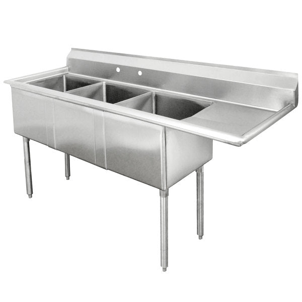 Evernew 18GA.304S/S sink 24"X75.10"X44"H