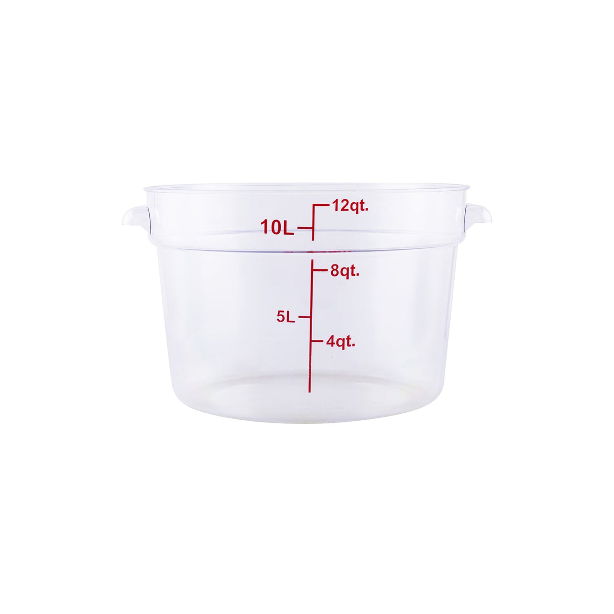 Food Storage Container Round PC Clear 12QT