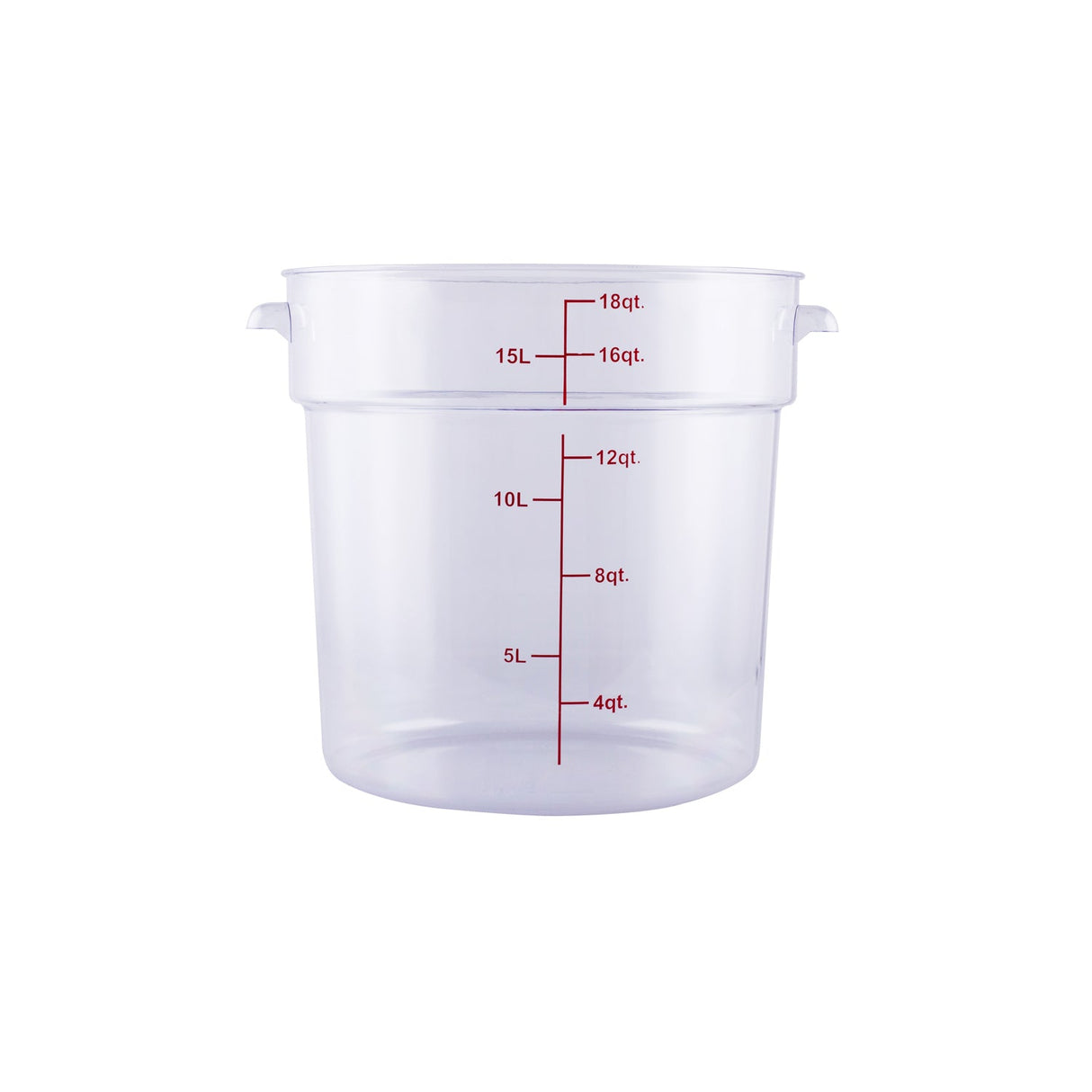 Food Storage Container Round PC Clear 18QT
