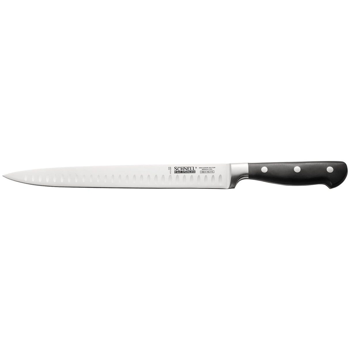 Schnell Carving Knife 10", Granton Edge