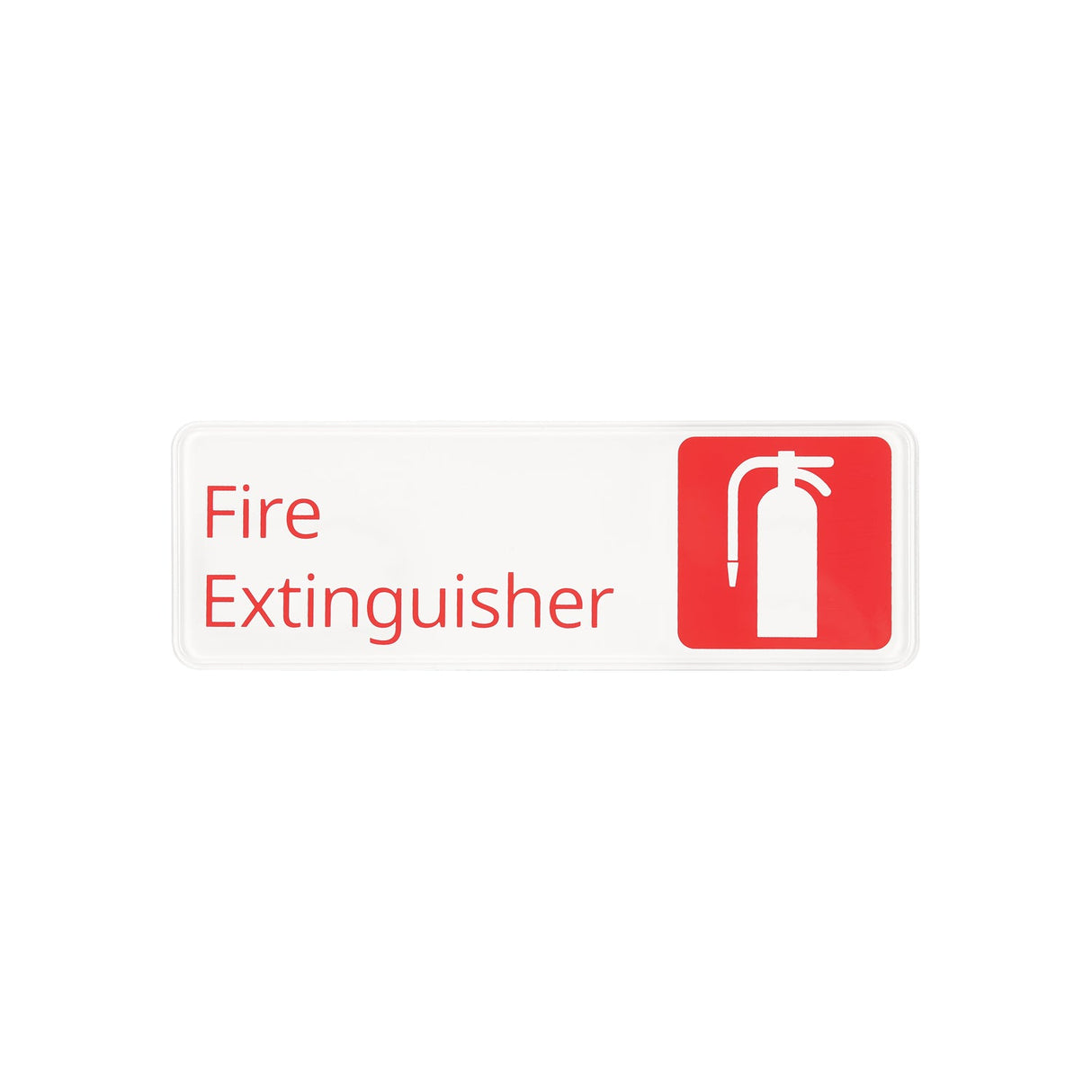 Sign Compliance EN Fire Extinguisher White 9x3"H