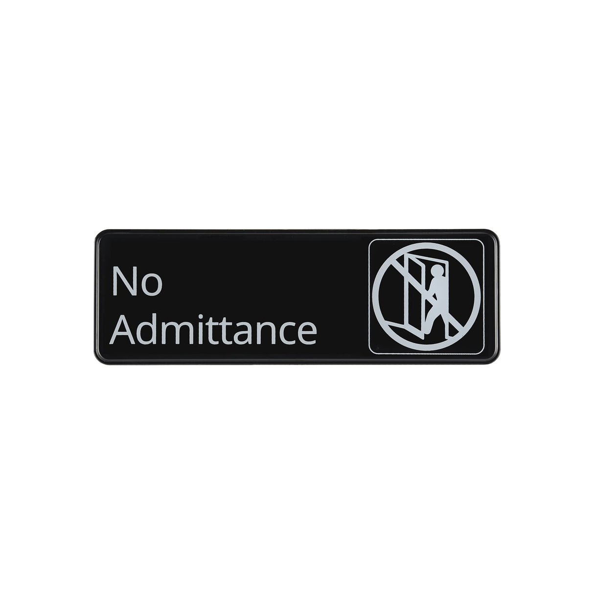Sign Compliance EN No Admittance 9x3"H