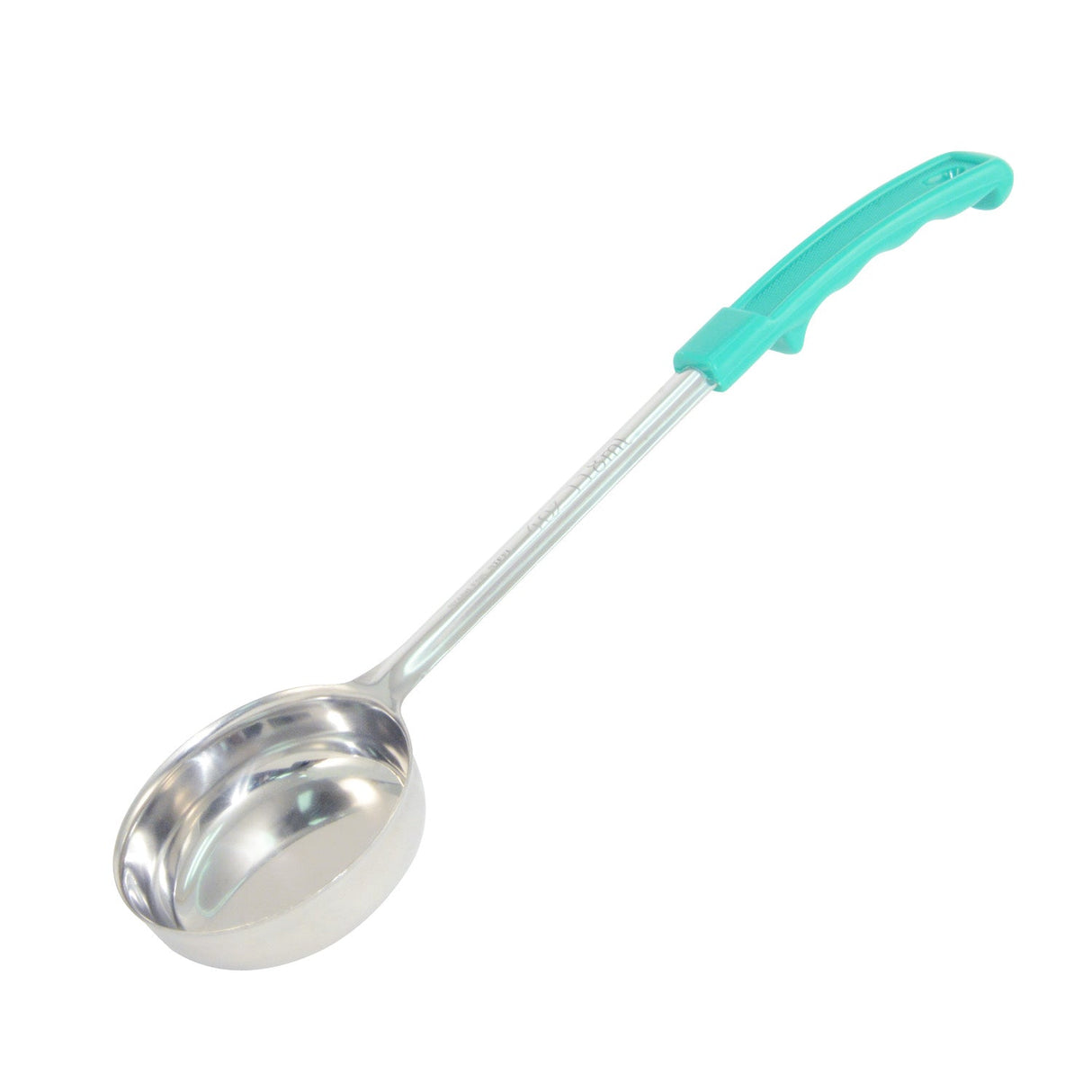 Portion Spoon SS SO W/ Green Hdl 4oz