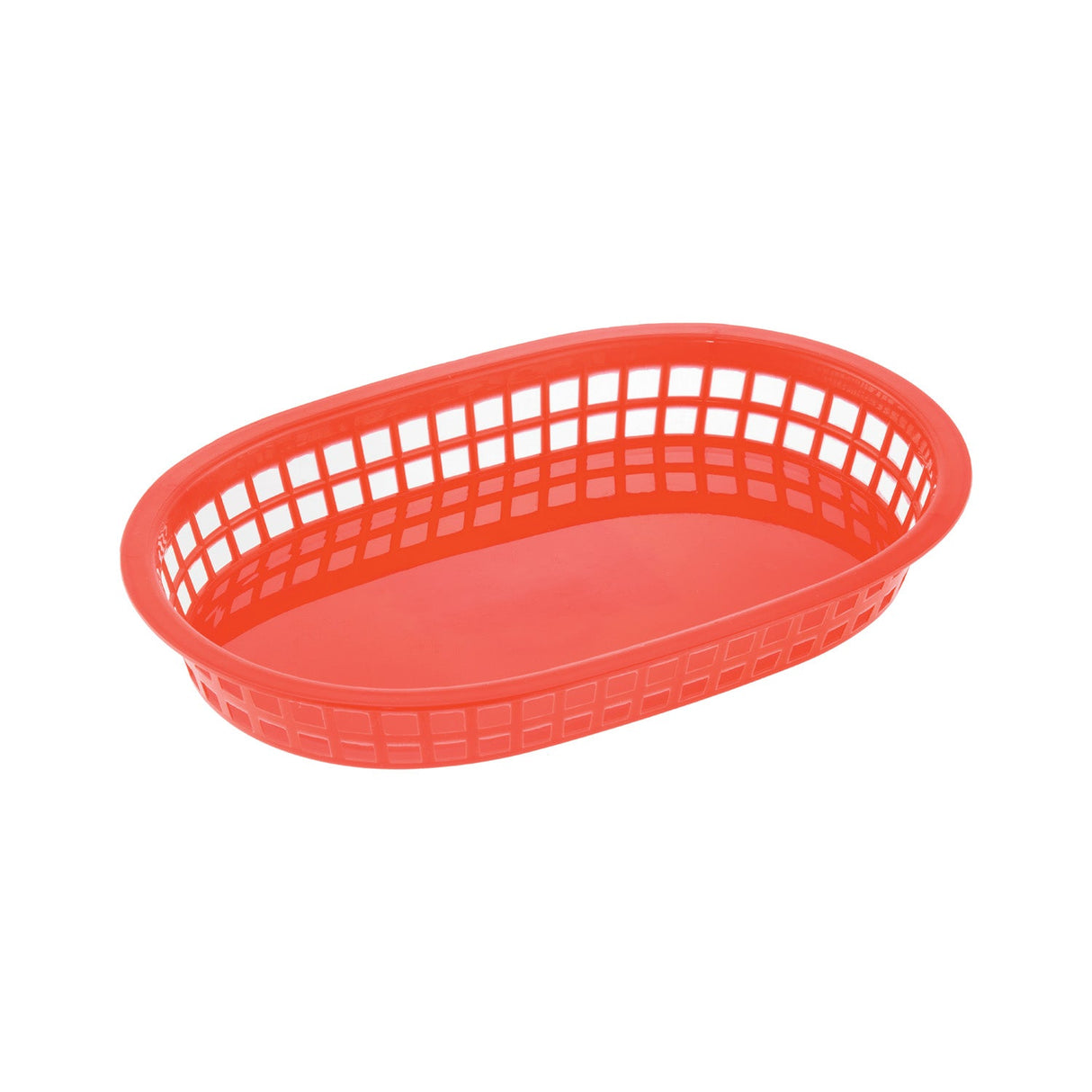 Fast Food Basket PP Oblong Red 10-7/8"L