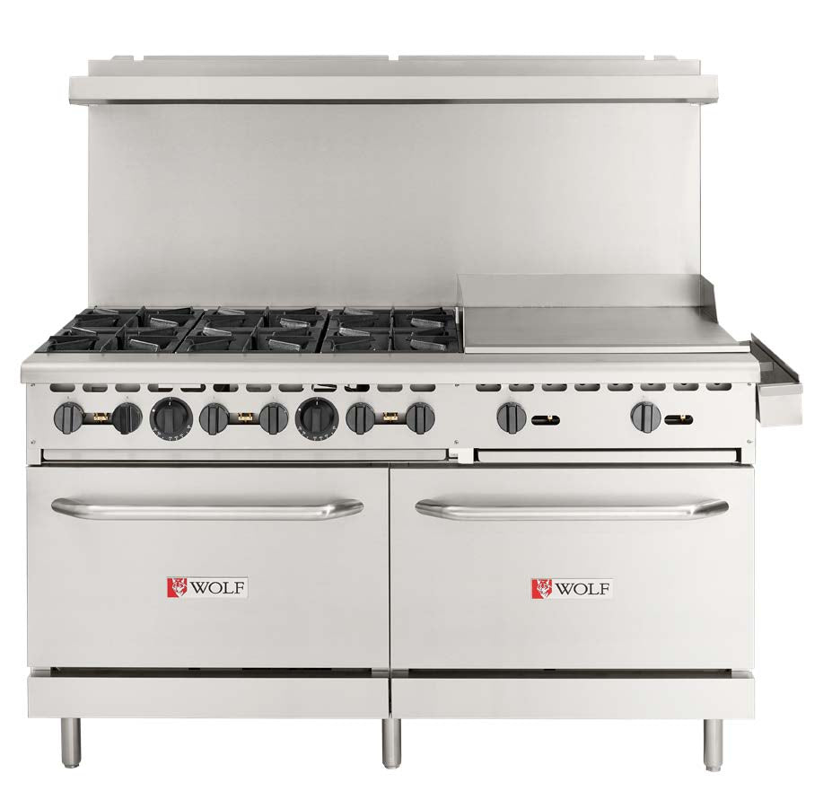 Wolf WX60F-6B24GN 60" with 6 burners, 24" griddle, Natural Gas