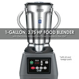 Waring ONE-GALLON 3.75 HP FOOD BLENDER WITH ELECTRONIC KEYPAD AND TIMER – MADE IN THE USA*  Model: CB15T