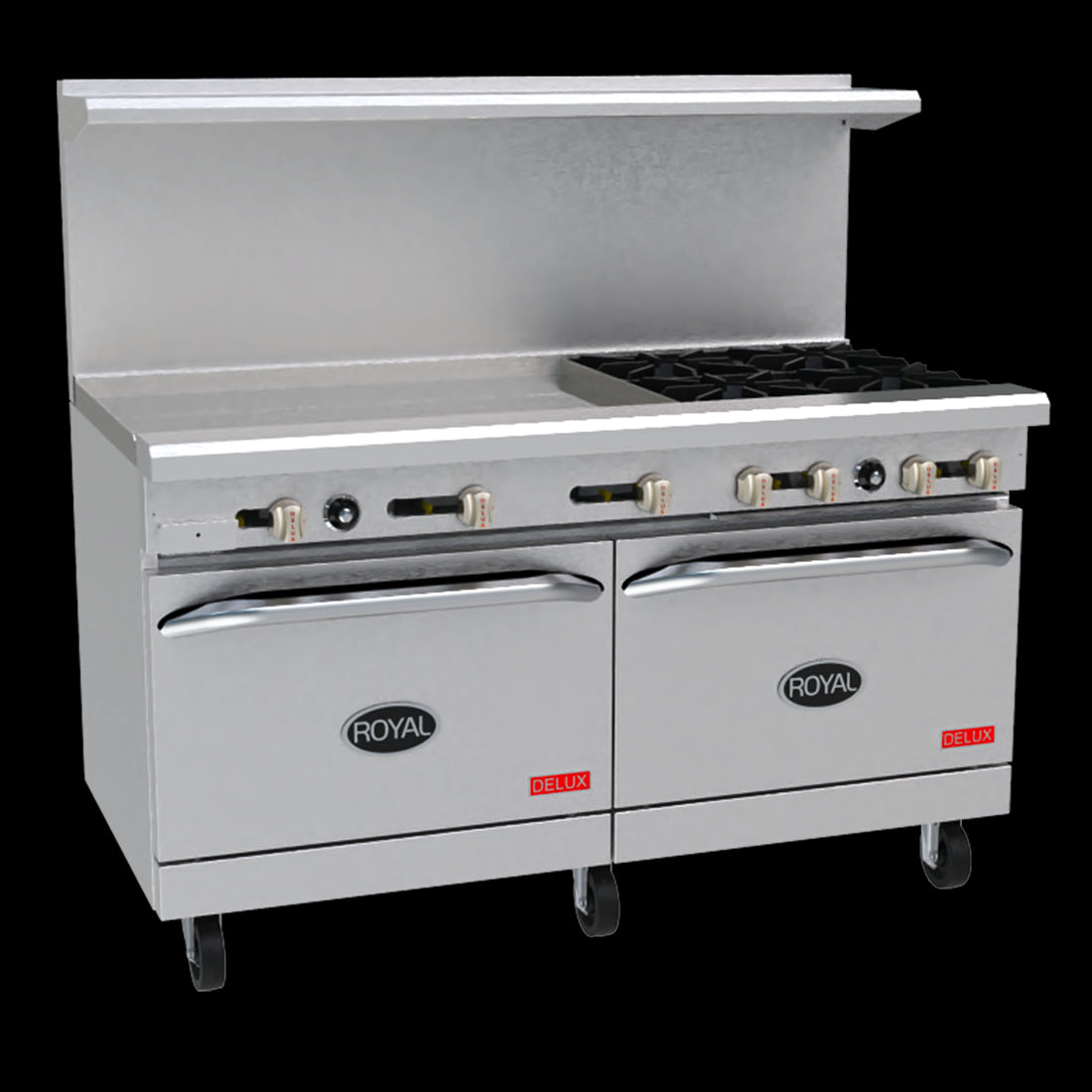 Royal Range RDR-6RG24 Range, 60", 6 Burners, 24" Griddle