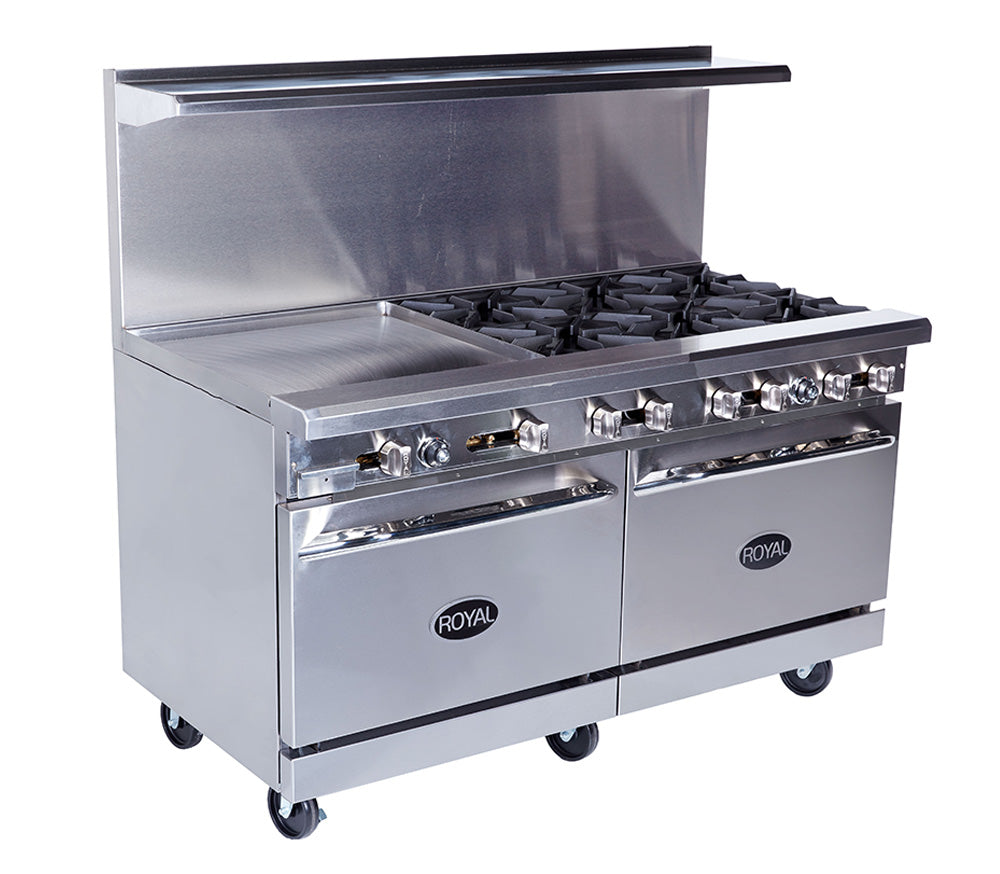 Royal Range RR-10 Range, 60", 10 Open Burners