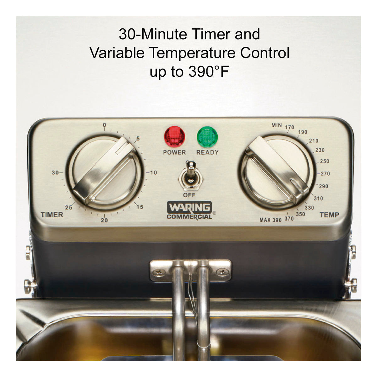 Waring HEAVY-DUTY 10 LB. DEEP FRYER – 120V  Model: WDF1000